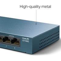 TP-Link LS108G 8-Port Gigabit Switch - Metal Desktop Unmanaged TP-Link LS108G 8-Port Gigabit Switch - Metal Desktop Unmanaged